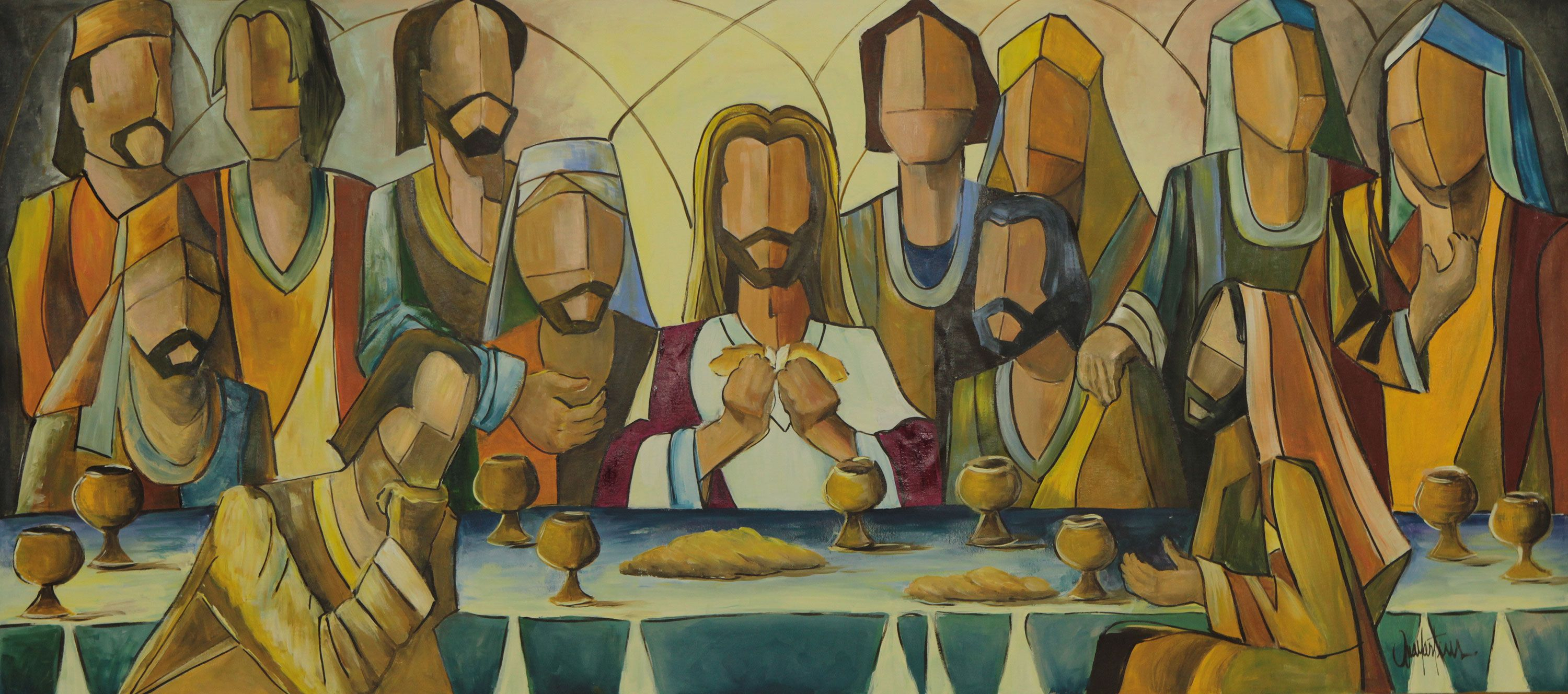 The Last Supper Abstract Painting At PaintingValley Com Explore   The Last Supper Abstract Painting 3 