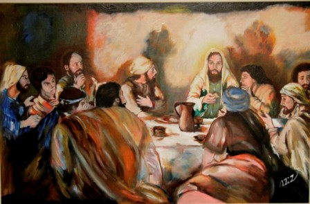 448x295 Zaidan Gallery - The Last Supper Canvas Painting