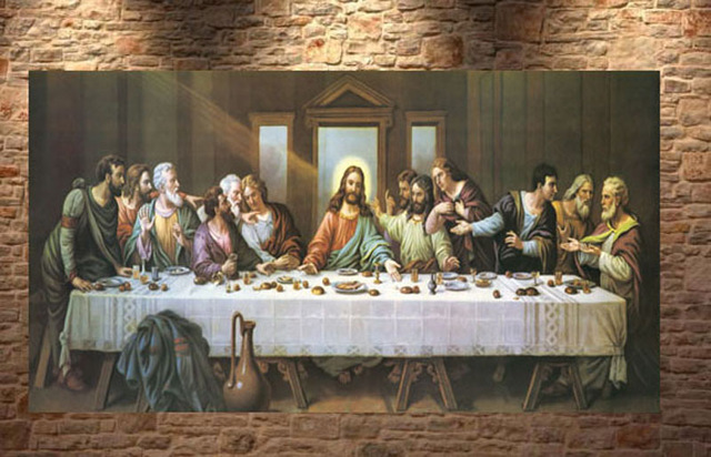 640x412 Wholesale Oil Painting - The Last Supper Canvas Painting