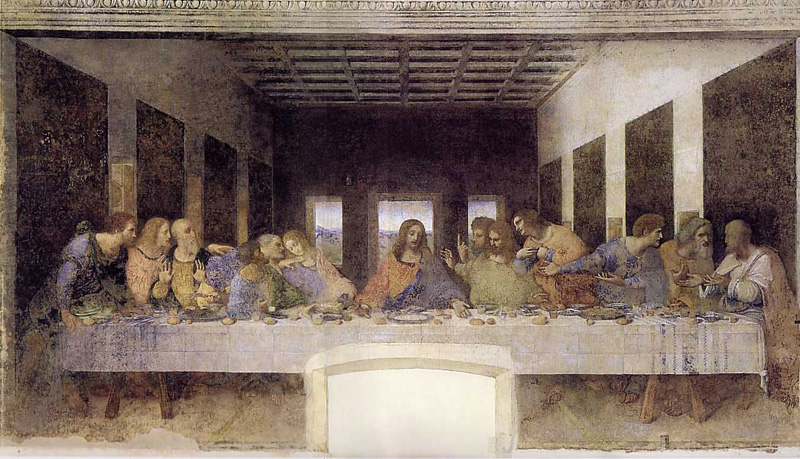 800x459 Restoration Of The Last Supper 1498 - The Last Supper Real Painting
