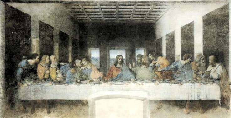 737x376 Cenacle (The Last Supper) Painted By Leonardo Da Vinci - The Last Supper Real Painting