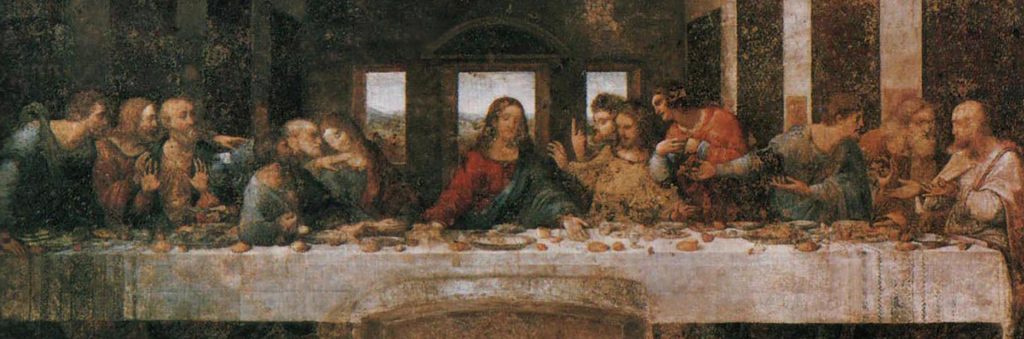 1024x339 The Last Supper By Leonardo Da Vinci - The Last Supper Real Painting