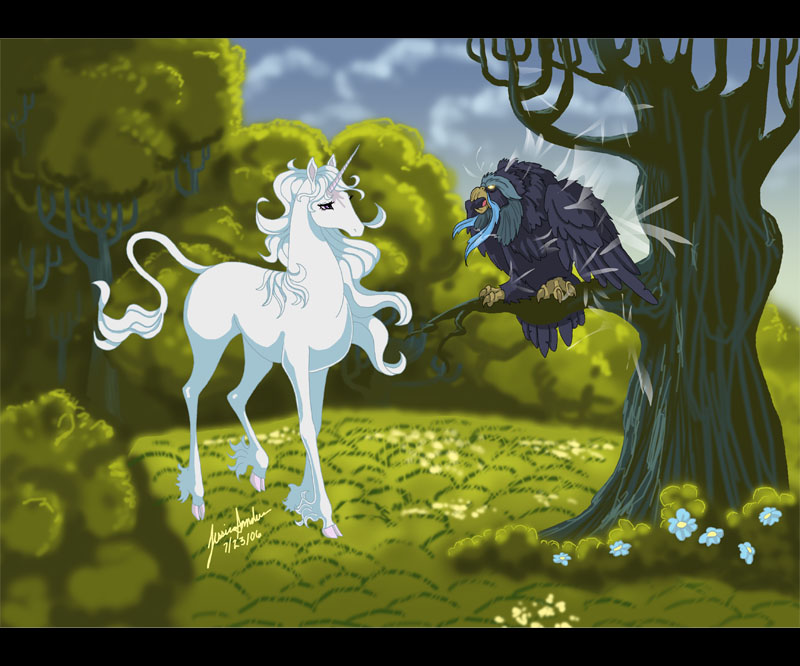 800x666 The Last Unicorn - The Last Unicorn Painting