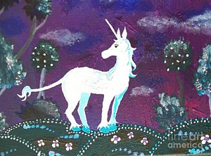 300x222 The Last Unicorn Painting By Tarren Pearson - The Last Unicorn Painting