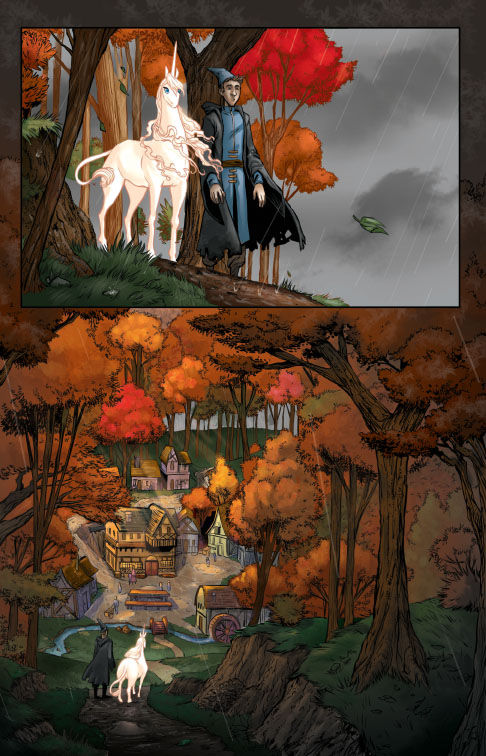 486x756 The Wood Between The Worlds The Last Unicorn The Graphic Novel - The Last Unicorn Painting