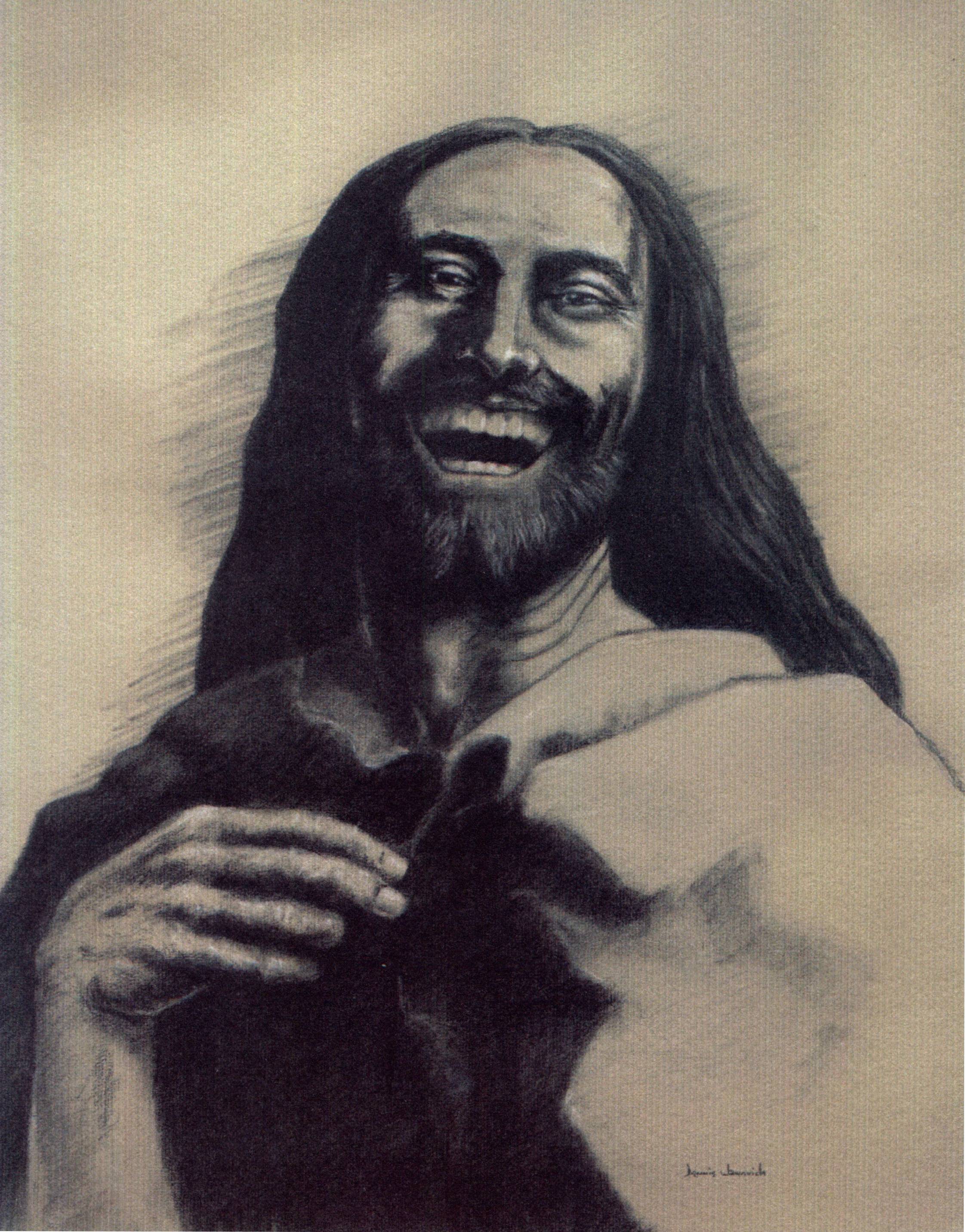 The Laughing Christ Painting At PaintingValley.com | Explore Collection ...