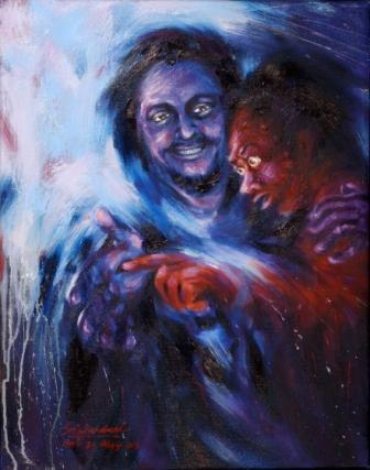 336x427 What Makes Jesus Happy, Part 1 Revealing Himself To Us - The Laughing Christ Painting