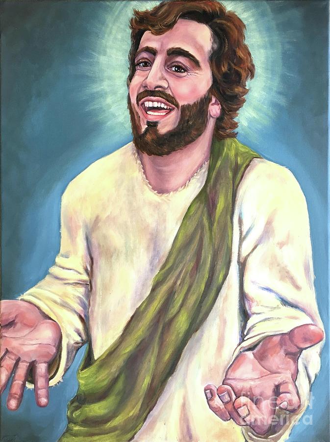 The Laughing Christ Painting at PaintingValley.com | Explore collection