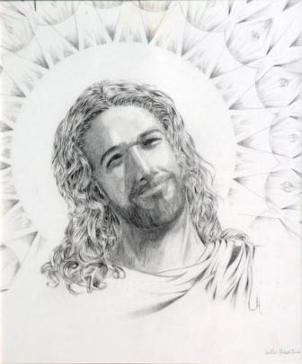 336x404 Miat - The Laughing Jesus Painting