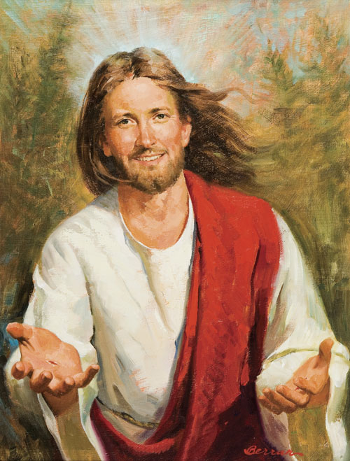 500x659 Pictures Of Jesus - The Laughing Jesus Painting