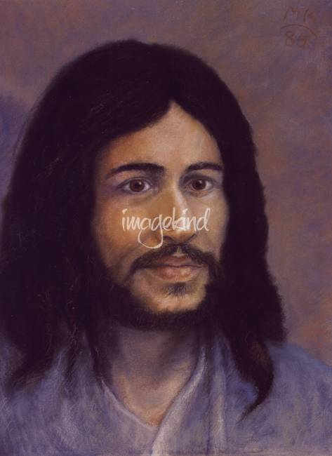 473x650 Smiling Jesus By Miriam A. Kilmer - The Laughing Jesus Painting