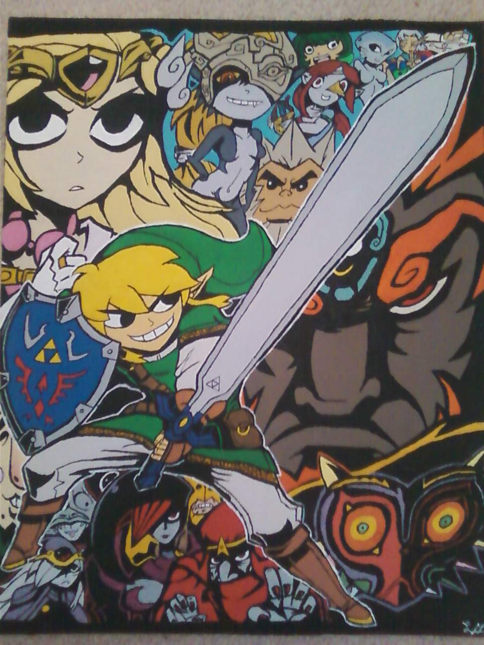 960x1280 The Legend Of Zelda Painting By Zamaguthan - The Legend Of Zelda Painting