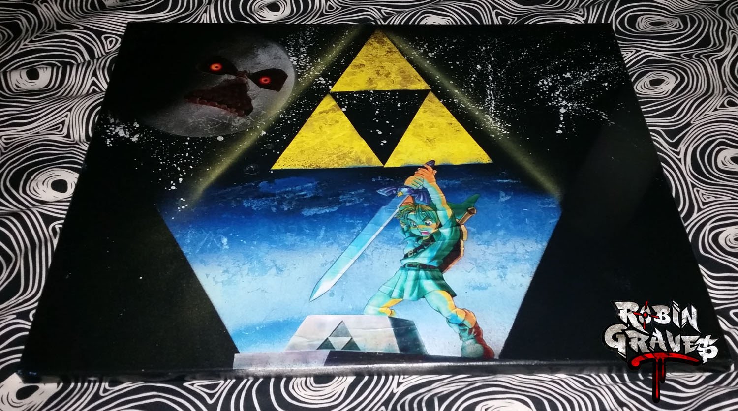 1500x836 The Legend Of Zelda Triforce Spray Painting - The Legend Of Zelda Painting