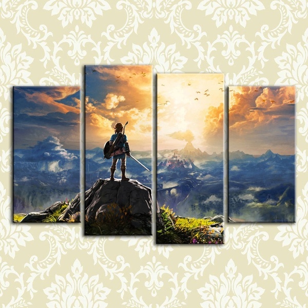 600x600 Wish Unframed Legend Of Zelda Breath Of Wild Link - The Legend Of Zelda Painting
