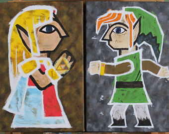 340x270 Zeldahilda Pauldrons Link Between Worlds - The Legend Of Zelda Painting