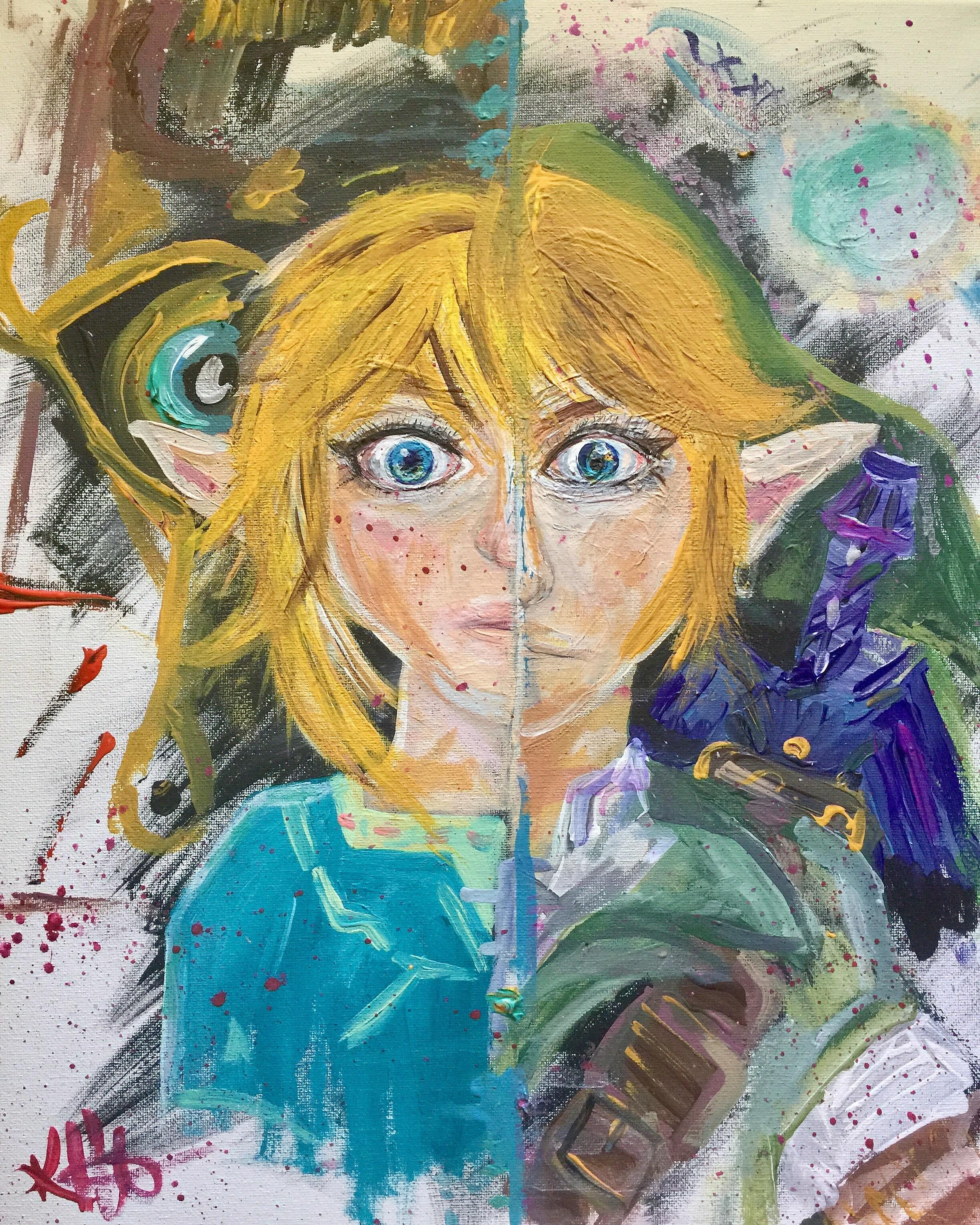 2448x3060 I Tried Painting Legend Of Zelda Breath Of Wild - The Legend Of Zelda Painting