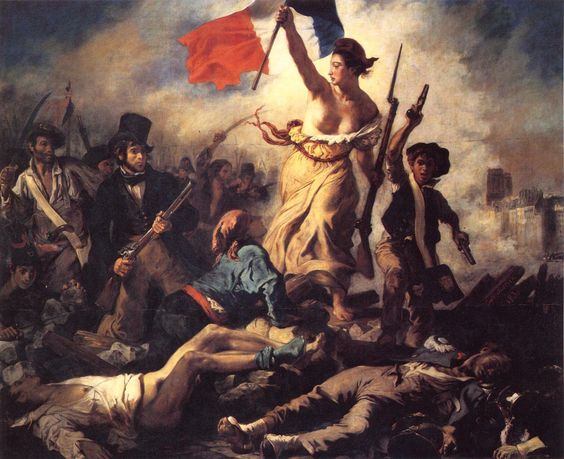 564x459 Eugene Delacroix's Liberty Leading The People World History - The Liberty Leading The People Painting
