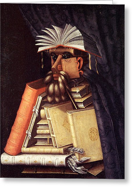 455x646 The Librarian Painting By Archimboldo Giuseppe - The Librarian Painting