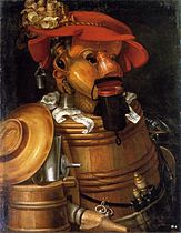 163x210 Giuseppe Arcimboldo - The Librarian Painting
