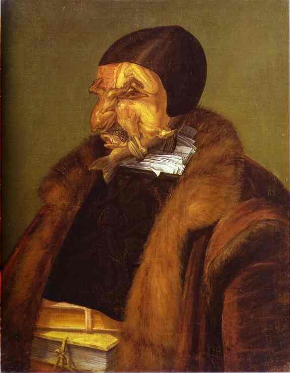 574x738 Giuseppe Arcimboldo Gallery - The Librarian Painting