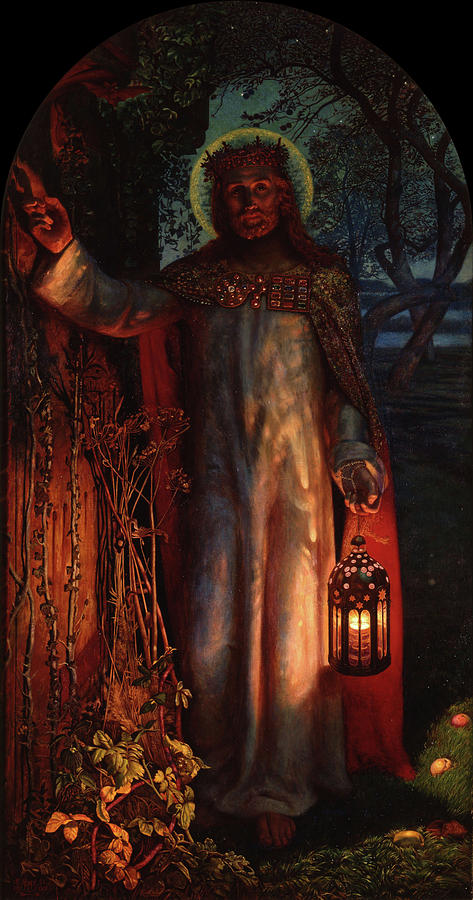 473x900 Light Of The World Painting By William Holman Hunt - The Light Of The World Painting