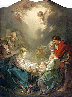 295x400 The Light Of The World (Nativity) Boucher Painting - The Light Of The World Painting