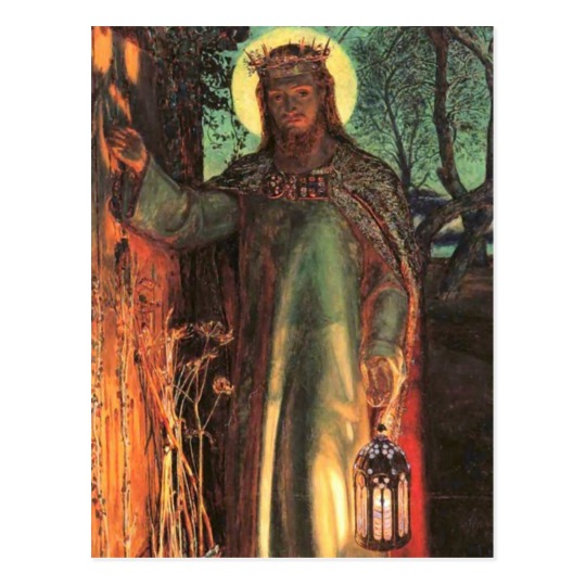 540x540 The Light Of The World Painting Postcard - The Light Of The World Painting