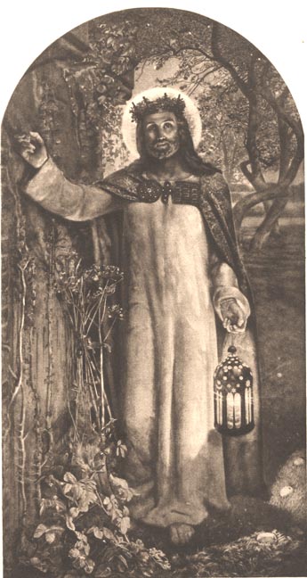 345x648 The Light Of The World By W. Holman Hunt - The Light Of The World Painting