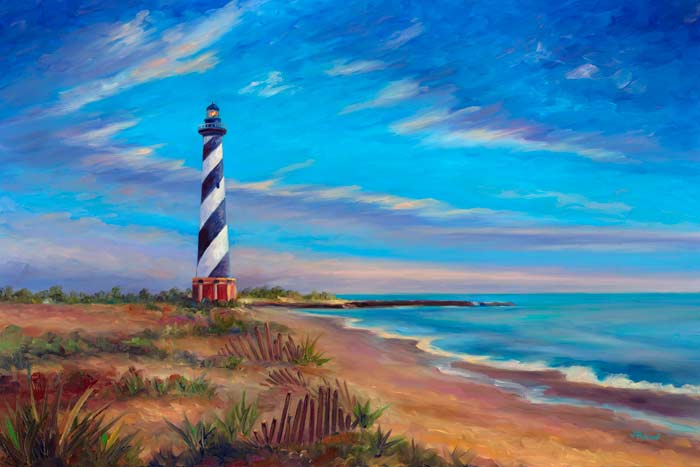 700x467 Lighthouse Paintings And Prints By Jeff Pittman - The Lighthouse Painting