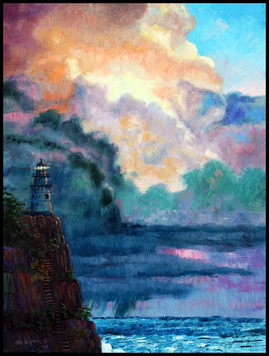 543x720 Steps To The Lighthouse - The Lighthouse Painting