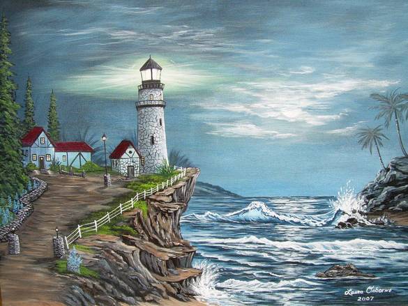 585x439 The Lighthouse Painting - The Lighthouse Painting