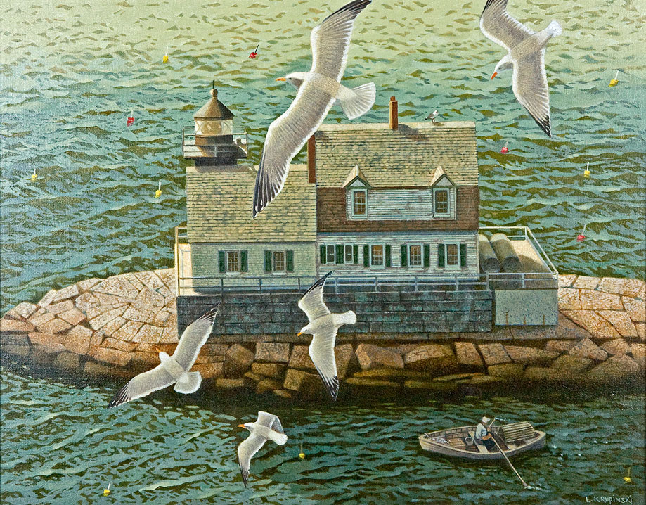 919x718 Wings Over The Lighthouse - The Lighthouse Painting