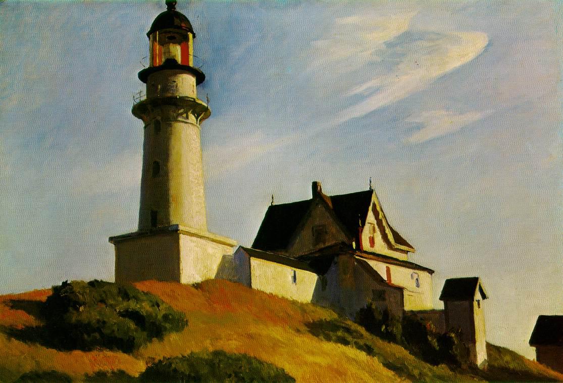 1115x758 Edward Hopper The Lighthouse - The Lighthouse Painting