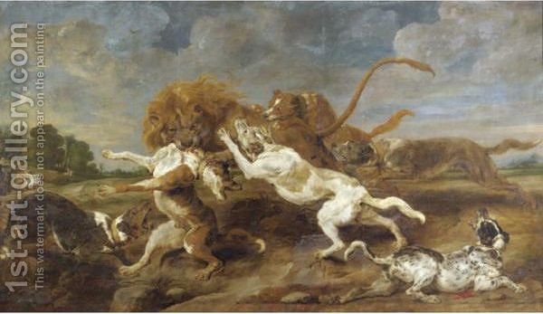 600x347 A Lion Hunt (After) Frans Snyders Reproduction 1st Art Gallery - The Lion Hunt Painting