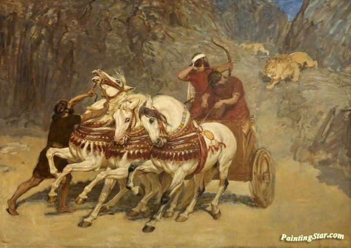 The Lion Hunt Painting at Explore collection of