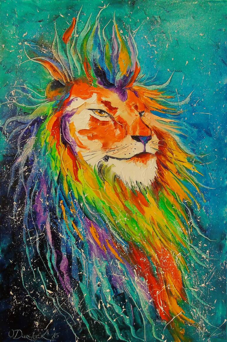 770x1158 Saatchi Art The Lion King Painting By Olha Darchuk - The Lion King Painting