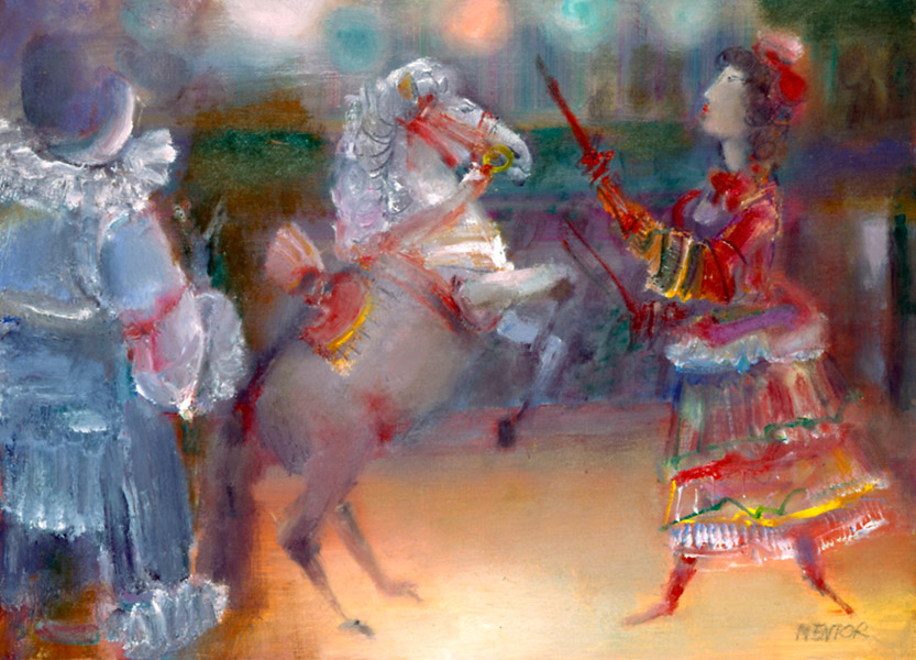 833x600 Mentor, Paintings, Circus First - The Lion Tamer Painting