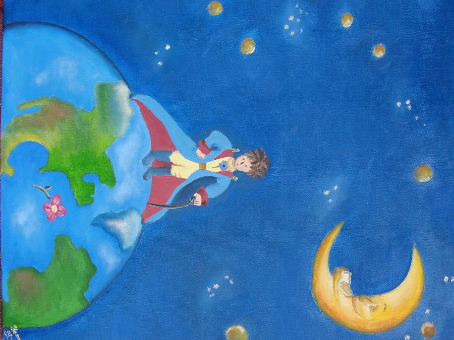 900x675 The Little Prince Painting By Yenni Castillo - The Little Prince Painting