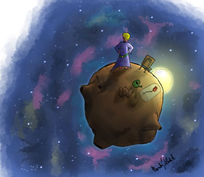 699x604 The Little Prince By Gladoscz - The Little Prince Painting