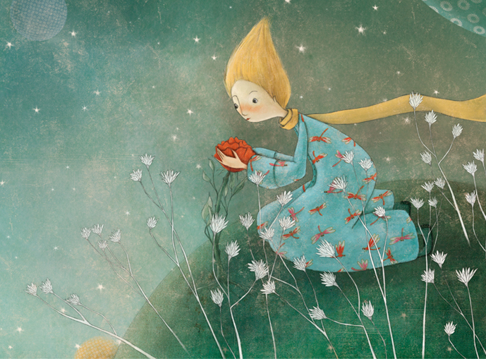 689x509 Butterflies In My Tummy! The Little Prince - The Little Prince Painting