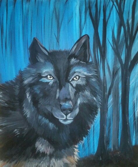 473x571 Lone Wolf - The Lone Wolf Painting