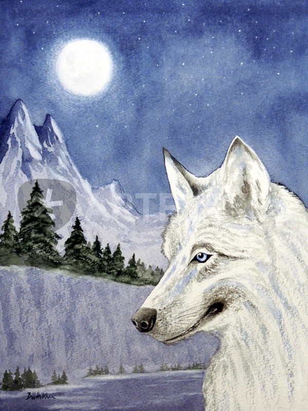 The Lone Wolf Painting At PaintingValley.com | Explore Collection Of ...