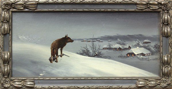 The Lone Wolf Painting At PaintingValley.com | Explore Collection Of ...