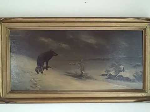 480x360 The Lone Wolf Wierusz Kowalski - The Lone Wolf Painting