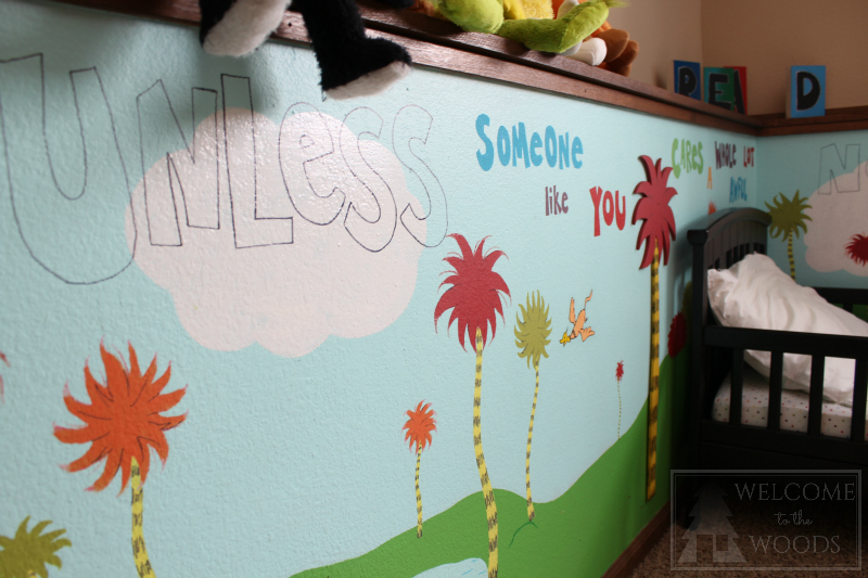 800x533 Dr. Seuss The Lorax Mural - The Lorax Painting