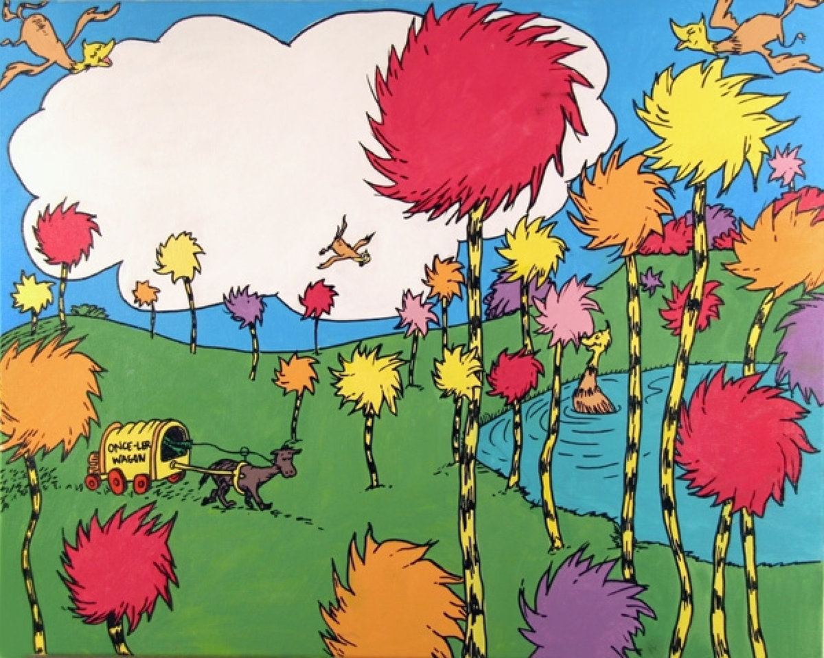 1200x959 Dr. Seuss's The Lorax Casey Wickstrom - The Lorax Painting