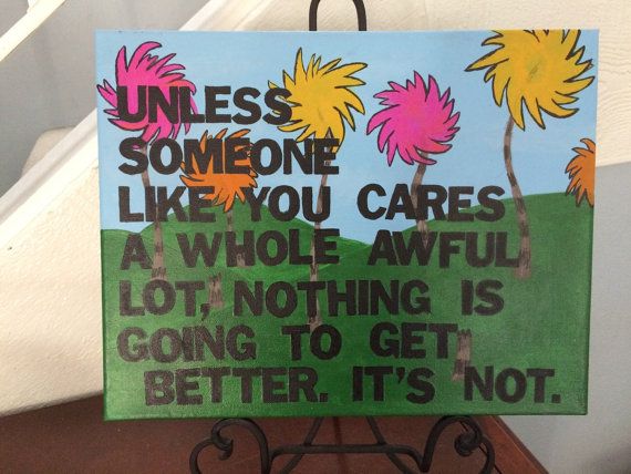 570x428 Dr. Seuss - The Lorax Painting