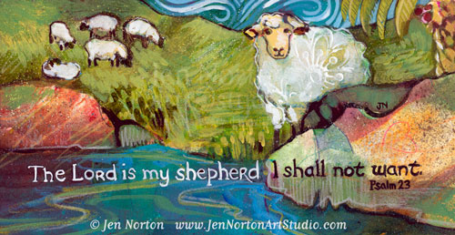 500x258 R E S P E C What The Shepherds Longed To See! - The Lord Is My Shepherd Painting