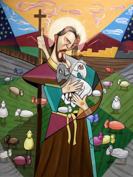 450x600 The Lord Is My Shepherd - The Lord Is My Shepherd Painting