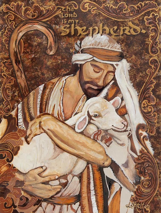 678x900 The Lord Is My Shepherd Painting By Linda Shelton - The Lord Is My Shepherd Painting
